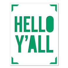 a2 insert card hello y'all