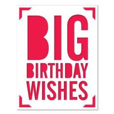 a2 insert card big birthday wishes