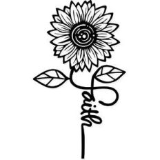 tall sunflower faith
