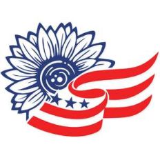 american flag sunflower