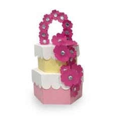 hexagon birthday cake