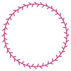 baseball stitch circle