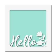 photo insert pocket hello