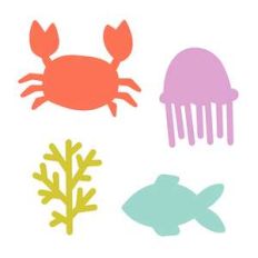 sea creatures set