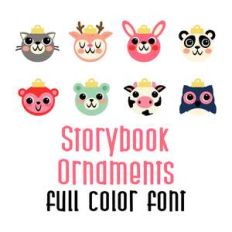 storybook ornaments full color font