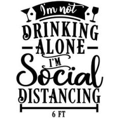 not drinking along social distancing