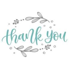 thank you floral frame