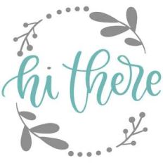 hi there leaf wreath
