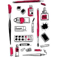 art materials stickers