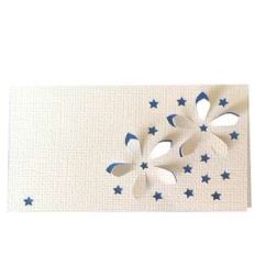 star flower 3d place card