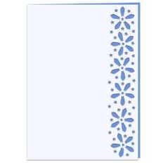 star flower lace edged card