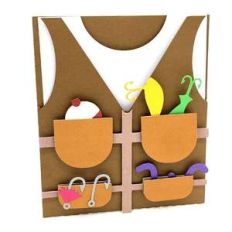 fishing vest card
