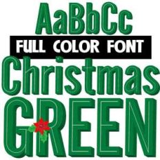x-mas green color font