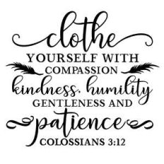 clothe yourself with compassion
