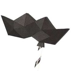 low poly mustache balloon
