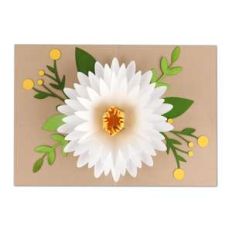 5x7 pop up flower card