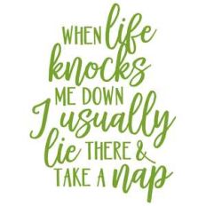 when life knocks me down