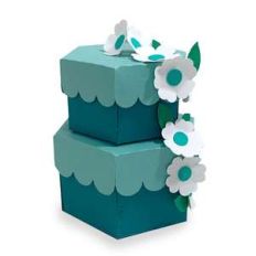 hexagon party cake