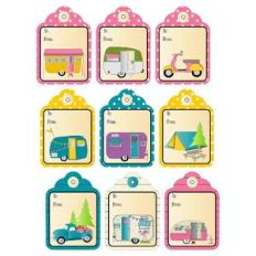 camping gift tags