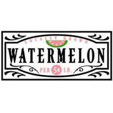 watermelon panel sign