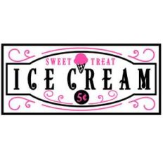 ice cream panel sign