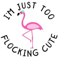 i'm too flocking cute