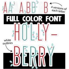 hollyberry color font