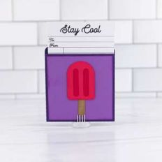 library pocket card popsicle