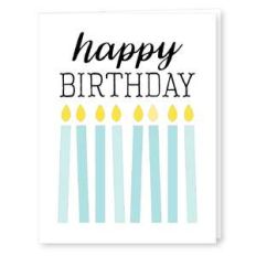 birthday candle card
