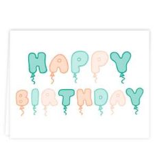 birthday balloon card