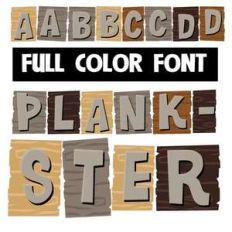plankster color font