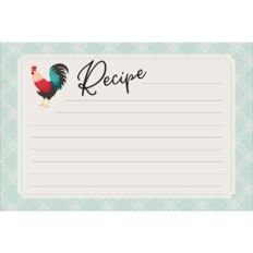 rooster recipe card