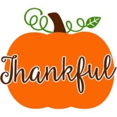 thankful pumpkin