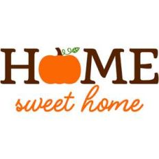 pumpkin home sweet home sign