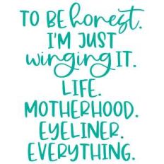 i'm just winging it