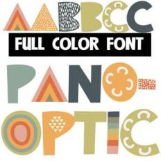 panoptic color font