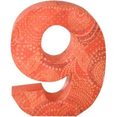 3d block letter 9