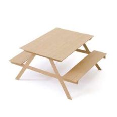 3d picnic table