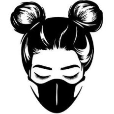 space buns face mask