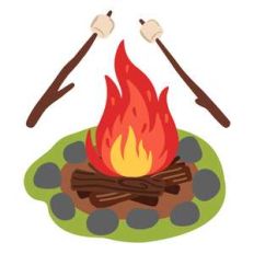 campfire with marshmallows