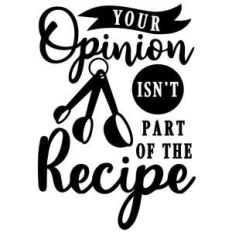 opinion isn't part recipe