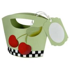 summer cherries tote and tag