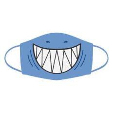silly shark face mask