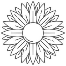 geometric sunflower