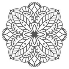 floral scallop mandala
