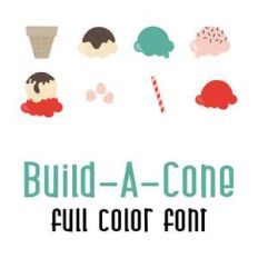 build-a-cone full color font