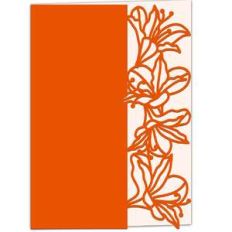 alstroemeria lace edged card