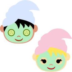 spa facial mask girls