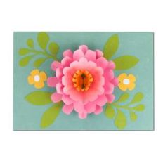 5x7 pop up flower card
