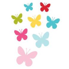 butterflies fluttering away